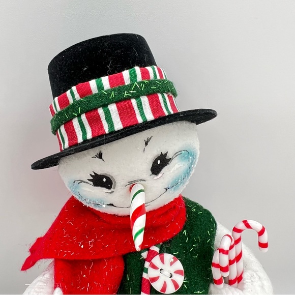 Annalee 2005 Candy Cane Snowman 10.5" - Picture 5 of 15